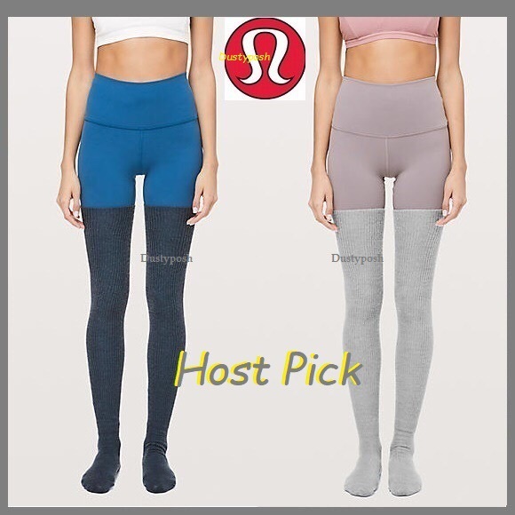 Lululemon Long Thigh High Socks Over The Knee Yoga Wool Dance Ski Cosplay Warm - Picture 5 of 6
